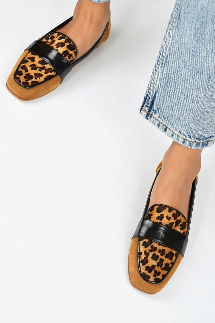 Belle™ | Brun Leopard Mokassin