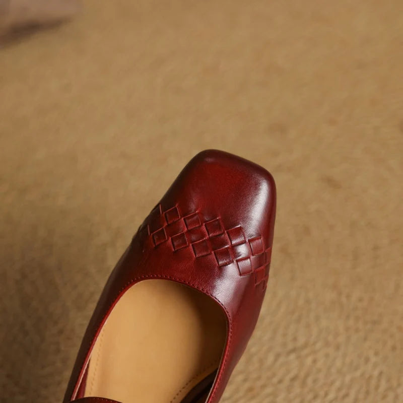 MARLOW | SQUARE-TOE MARY JANE FLATS