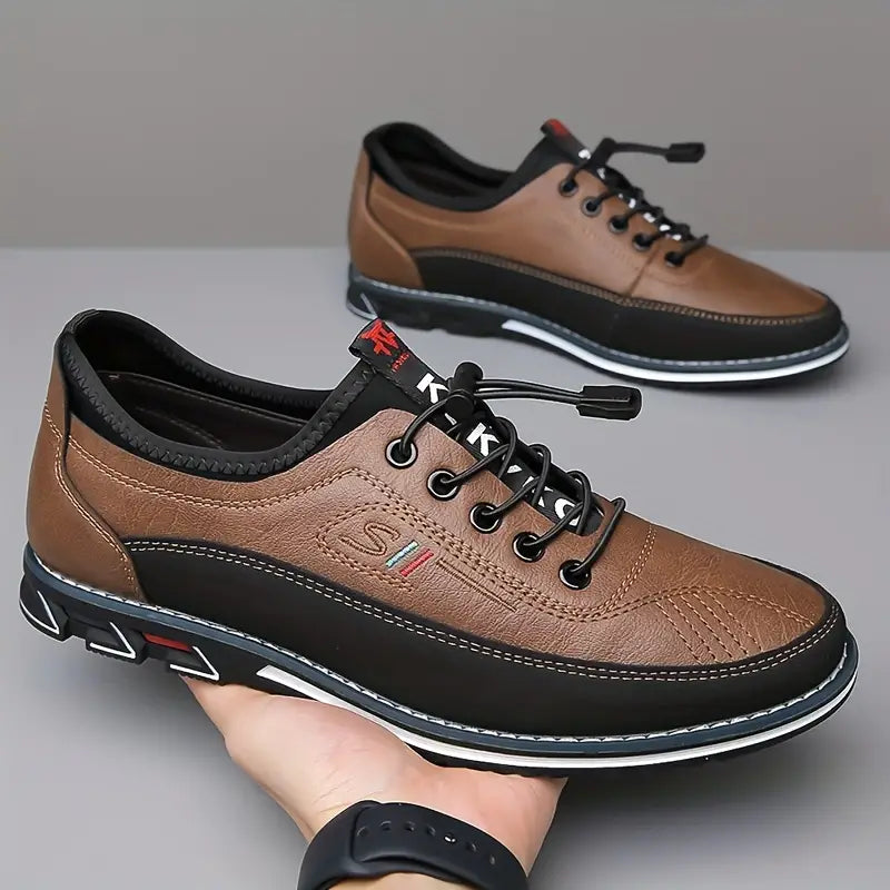 Mukavat nahkaiset slip-on kengät