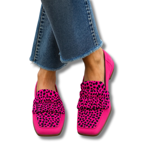 Sofie™ | Leopardmoccasiner Rosa