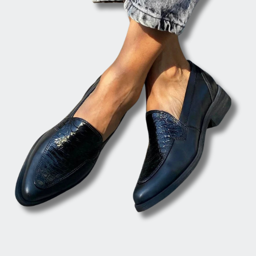 Rosa™ | Krokodillemønstrede mokasiner