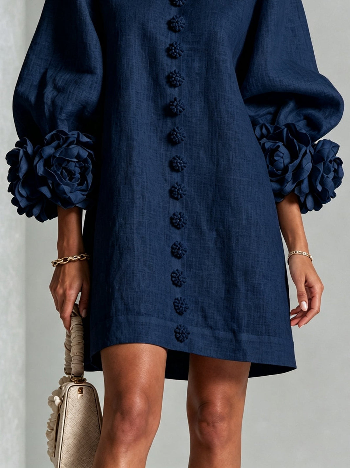 Amelia | Rosetti-hihainen Mini Mekko