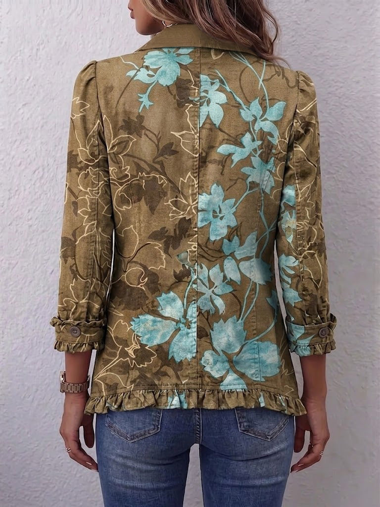 Sundara | Boho Gradient Vintage Kukallinen Rypytys Takki