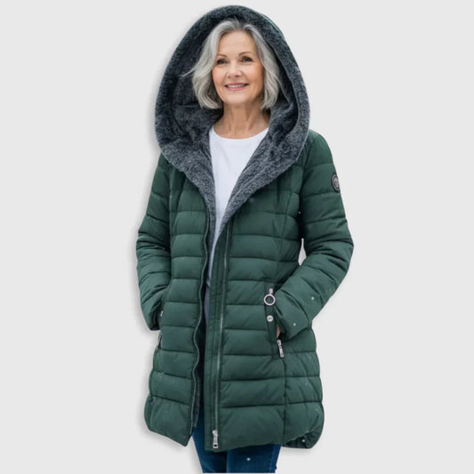Olivia™ | Ruted A-Linje Vinterjakke