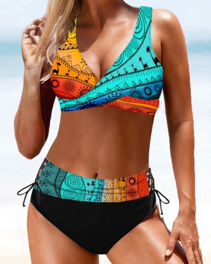 Eva - Livlig Fargerik Bikini