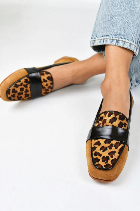 Belle™ | Brun Leopard Mokassin