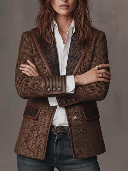 Hollis | Herringbone Paneeli Blazer