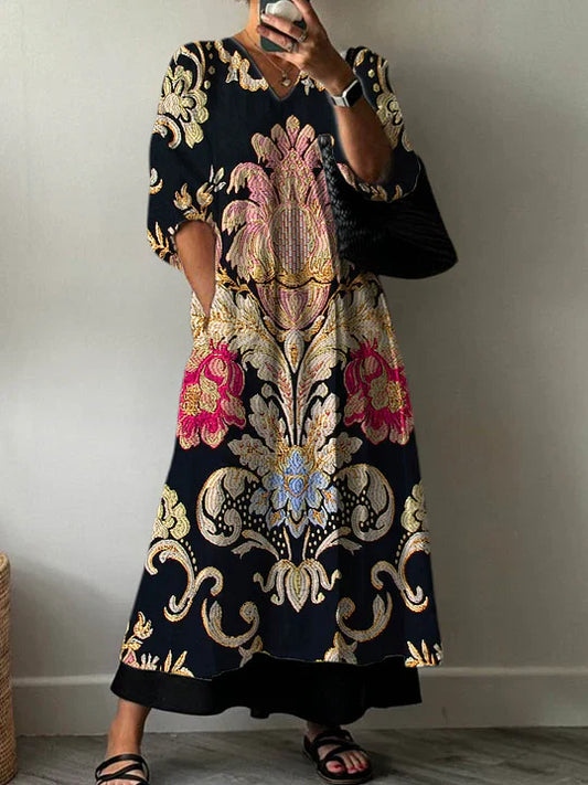 Elegant Printkjole Clara