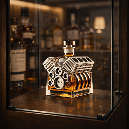 Whiskyflaske - Motorsykkelutgave