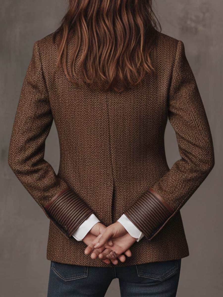 Hollis | Herringbone Paneeli Blazer