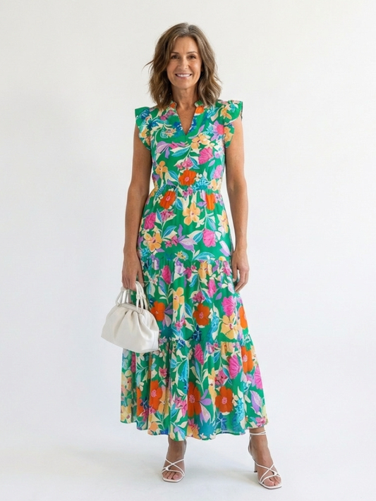 Lila | Elegant Floral Midi