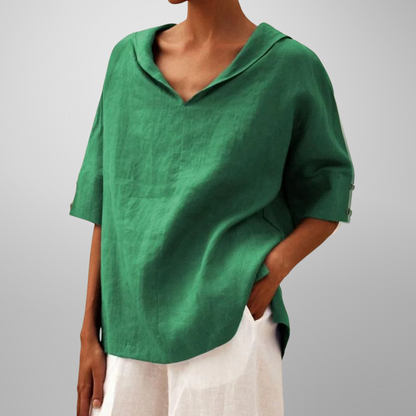 VICTORIA – AVSLAPPET HVERDAGSBLOUSE