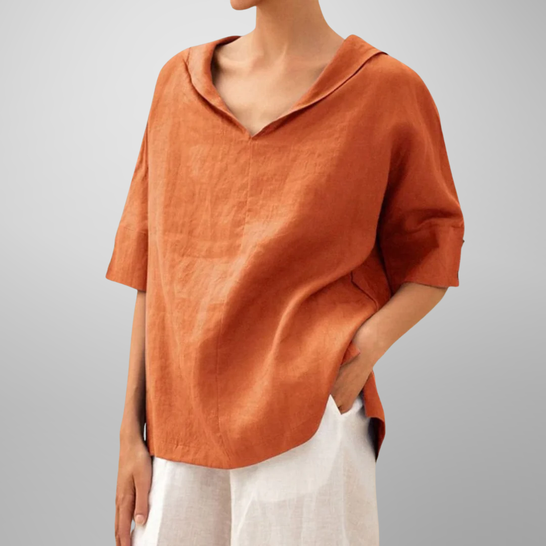VICTORIA – AVSLAPPET HVERDAGSBLOUSE