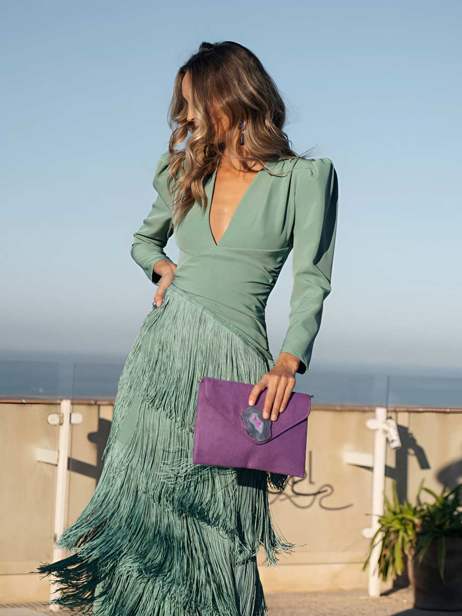 Ronda Fringed Kjole