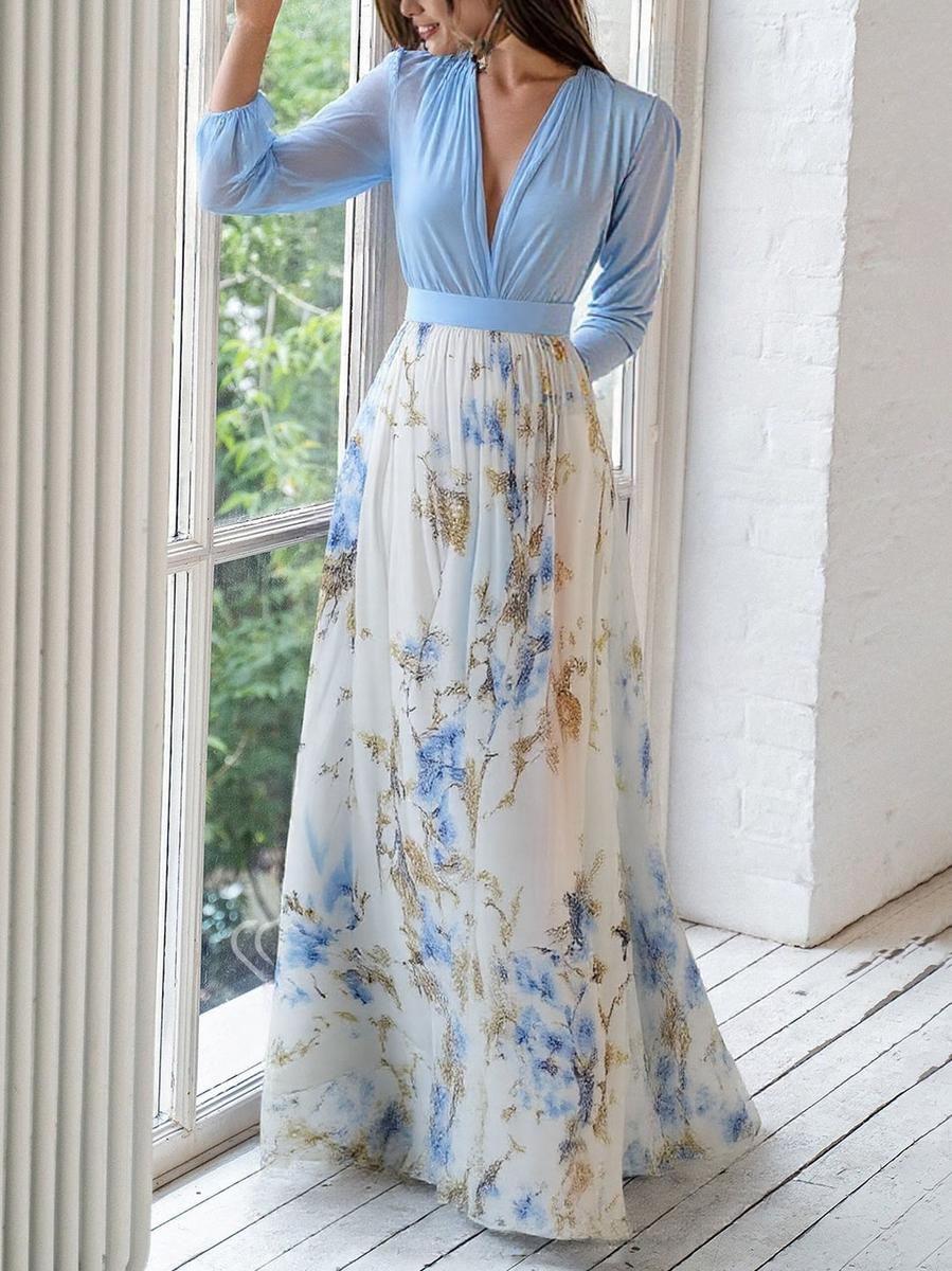 Harper™ | Vakker Maxi-kjole med Blomsterprint