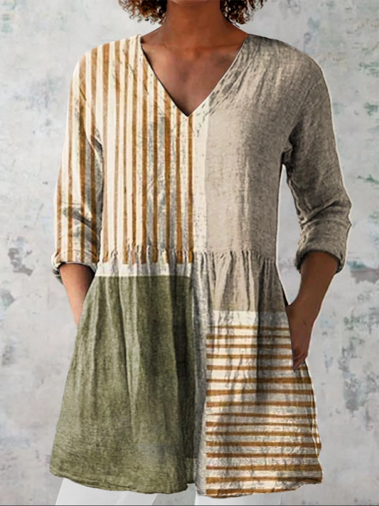 Halley | Lang V-hals bluse