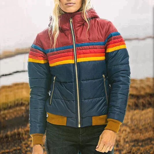 Ines - Retro Jakke med Pelshette