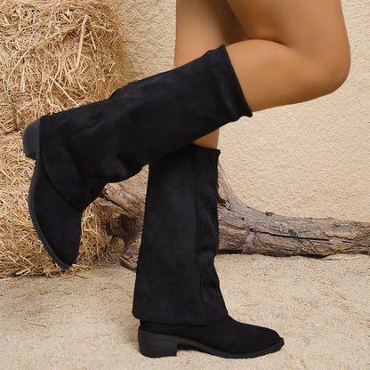 Noémie™ | Høye Suede Støvler