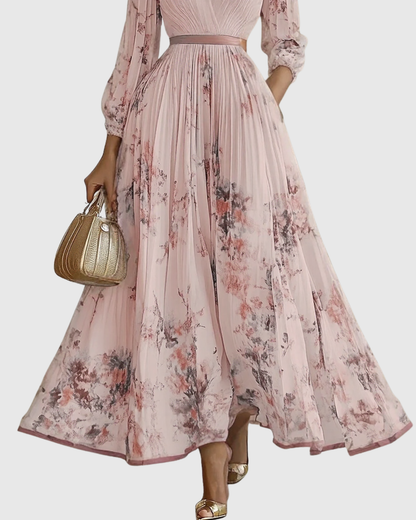 Siena™ | Elegant Plissé Maxi Kjole
