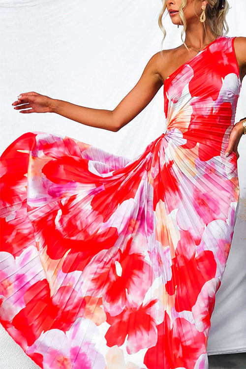 Yanira™ | Plisserte One-Shoulder Kjole
