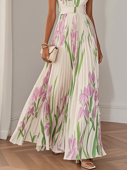 Yara™ | Maxikjole i plissé chiffon