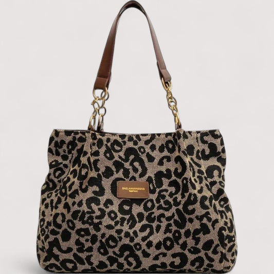 Lévrier – Leopard Canvas Handleveske