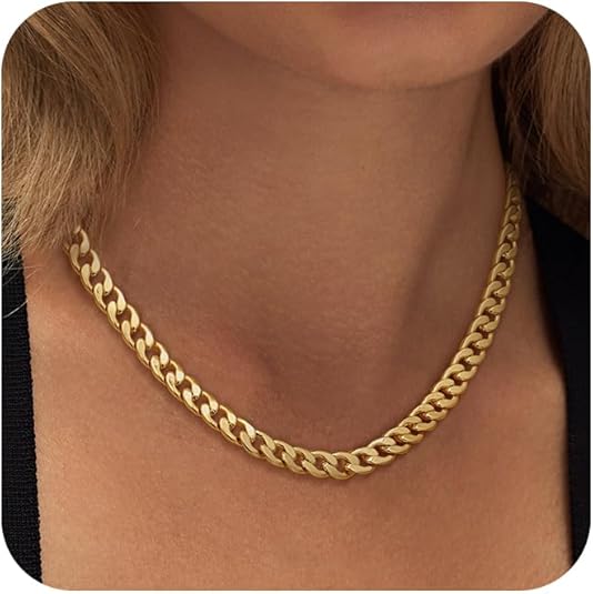 Sofistikert Chunky Cuban Link Halskjede