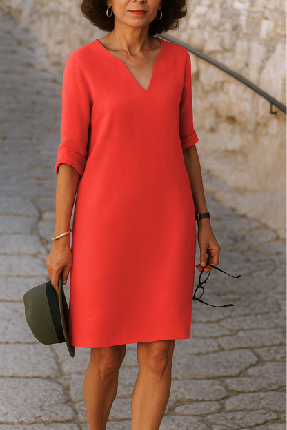 Ria™ | Elegant kjole med V-hals