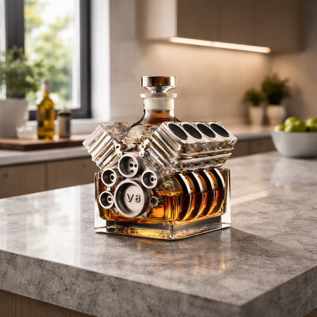 Whiskyflaske - Motorsykkelutgave