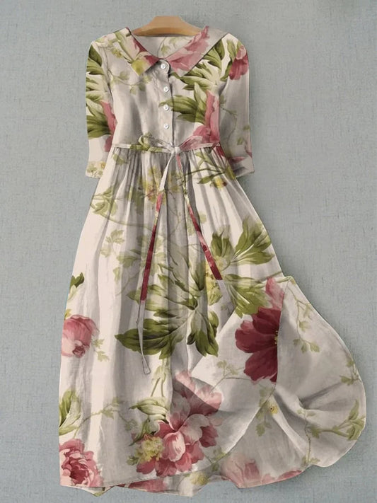 Baylee - Vintage Blomsterkjole med Liv