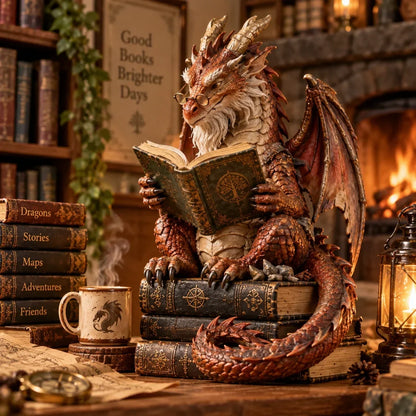 Lesende Dragefigur