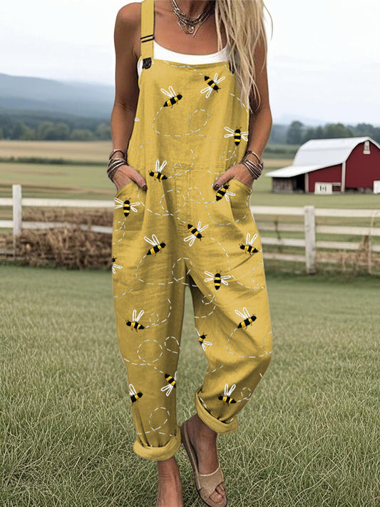 Nora | Drukke Bij Jumpsuit