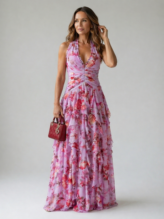 Belladina | Halter Maxi Kjole