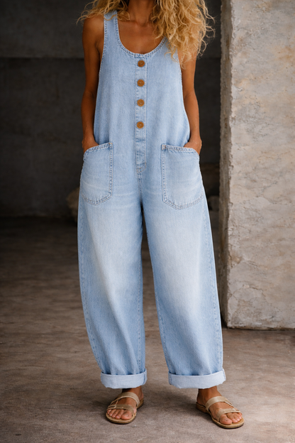 Saylor | Vintage Vasket Bomull Denim Overalls