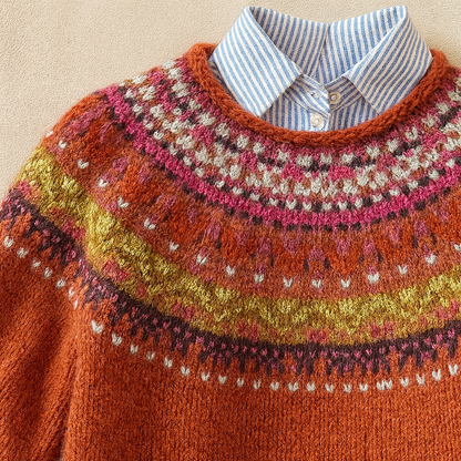 Simona™ | Chic Vintage Strikkegenser