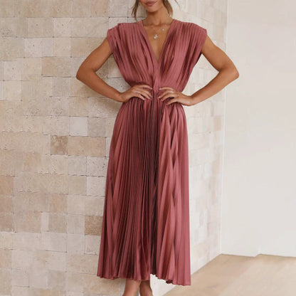 Marni™ | Tidløs Plisserte Midi Kjole