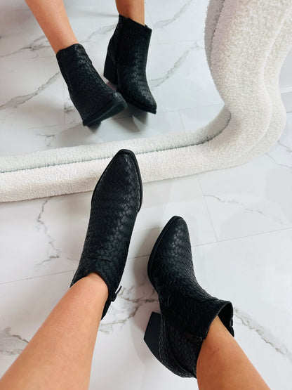 Cowboy Lav Sorte Støvler