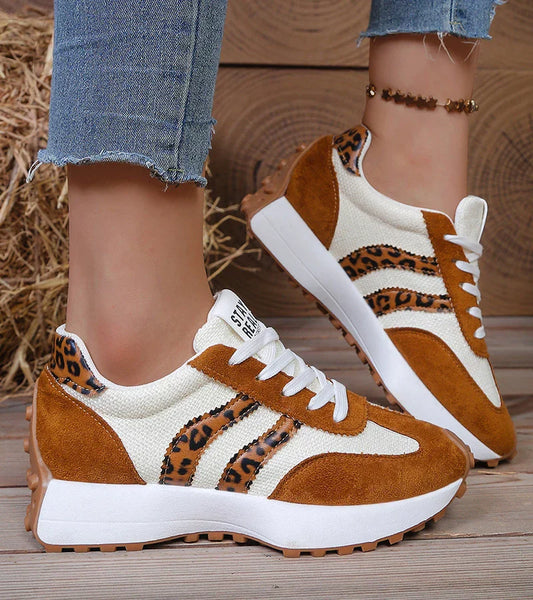 Stilfulle Sneakers med Ultimat Brukskomfort (lys brun)