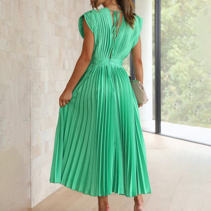 Marni™ | Tidløs Plisserte Midi Kjole