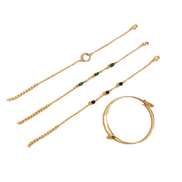 Tidless grønt armbåndsett