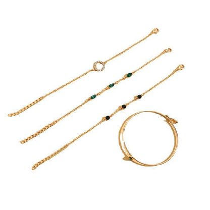 Tidless grønt armbåndsett