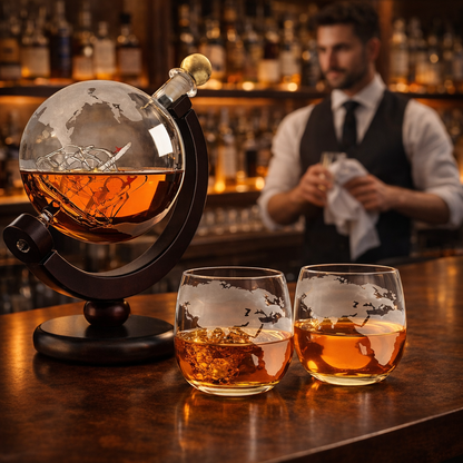 Whiskyflaske - Verdenskartutgave