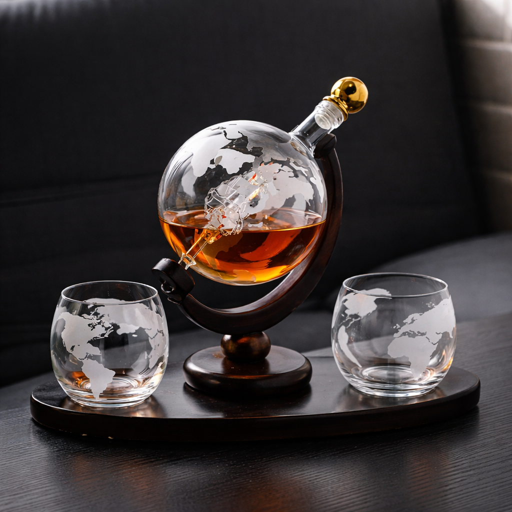 Whiskyflaske - Verdenskartutgave