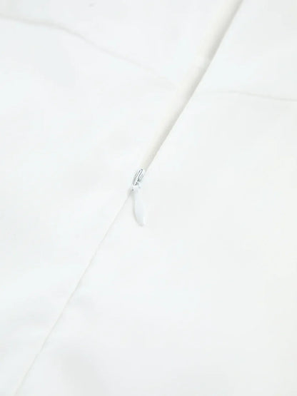 Elegant og Solid Lang Kjole med Stropper