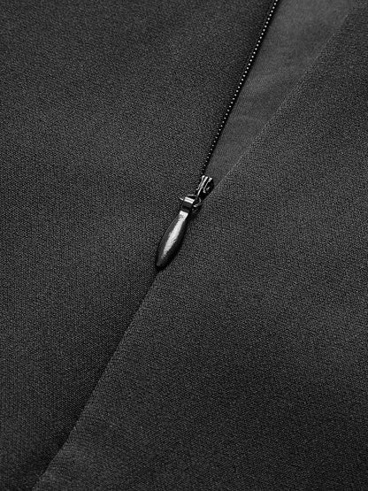 Elegant Solid Kjole med Halterneck