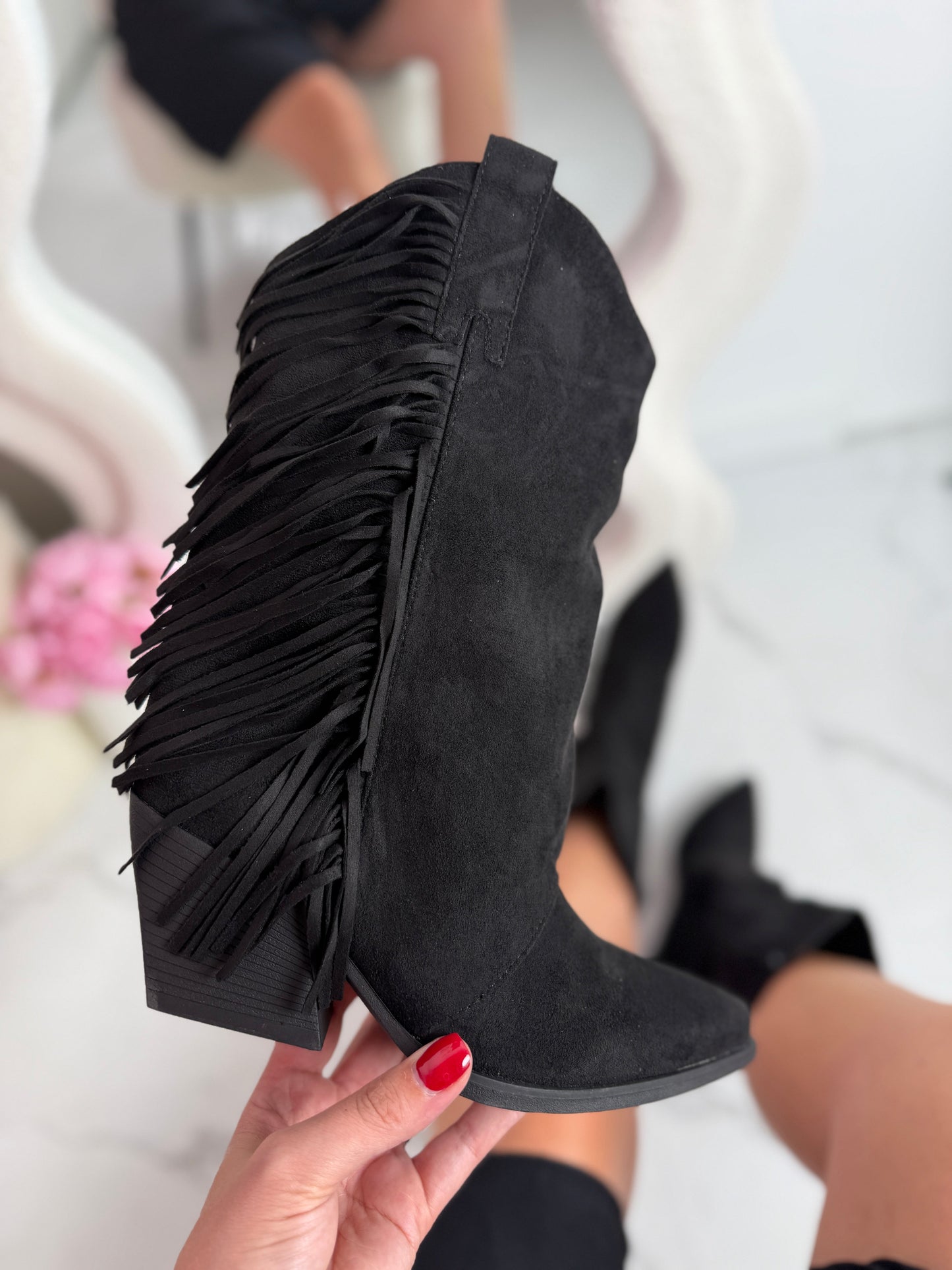 Fringle Sorte Støvler