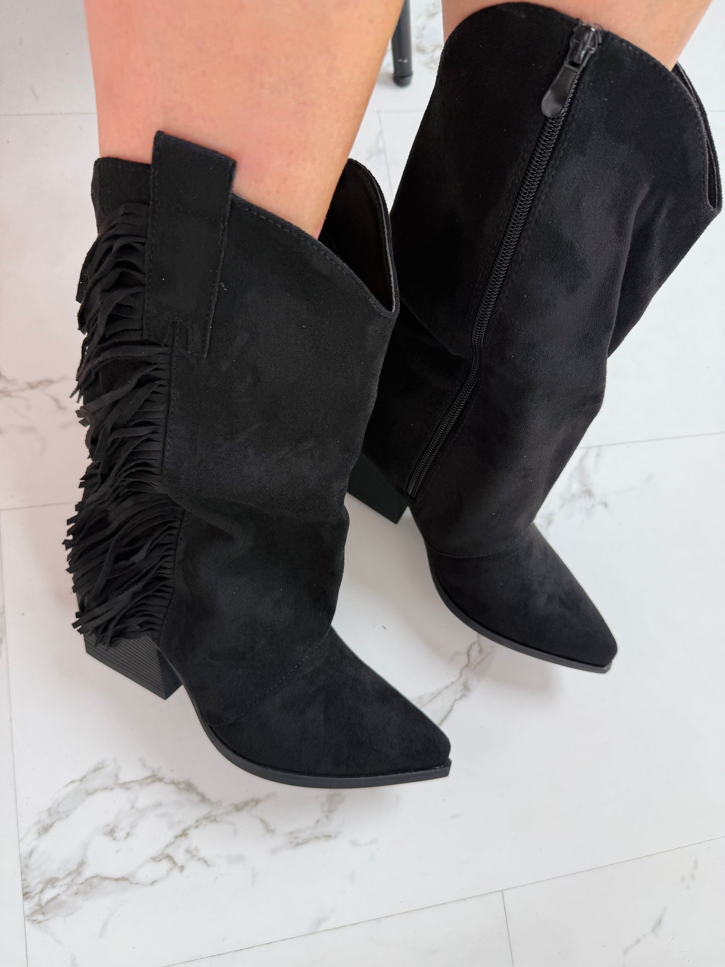 Fringle Sorte Støvler