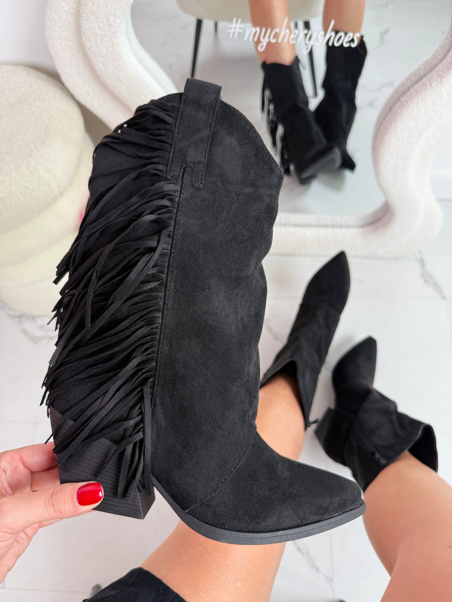 Fringle Sorte Støvler