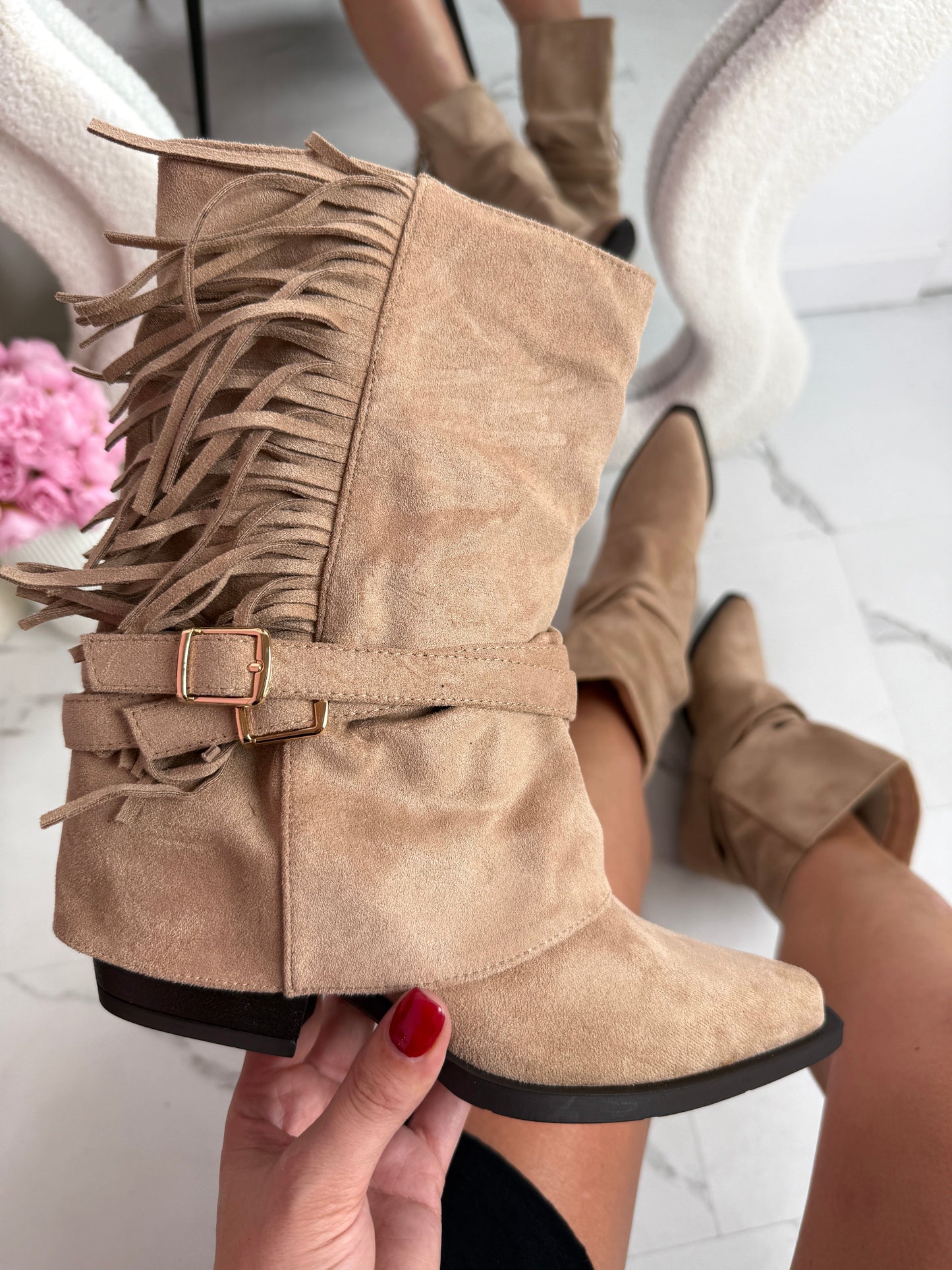 Cody Fringle Khaki Støvler