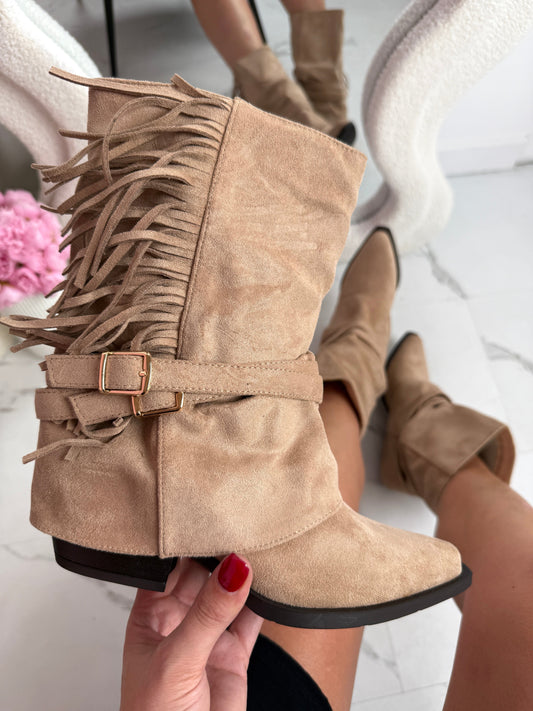 Cody Fringle Khaki Støvler